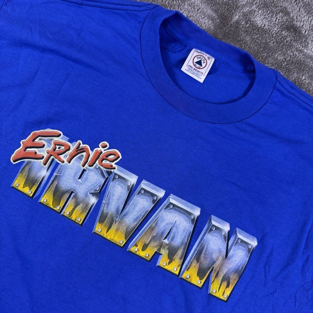 New Vintage 90s Ernie Irvan Pedigree Racing Delta Pro Weights T-Shirt XL